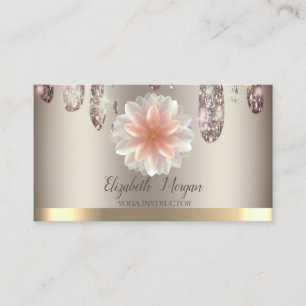 Tropfen des beruflichen Glitzer, Lotus Visitenkarte