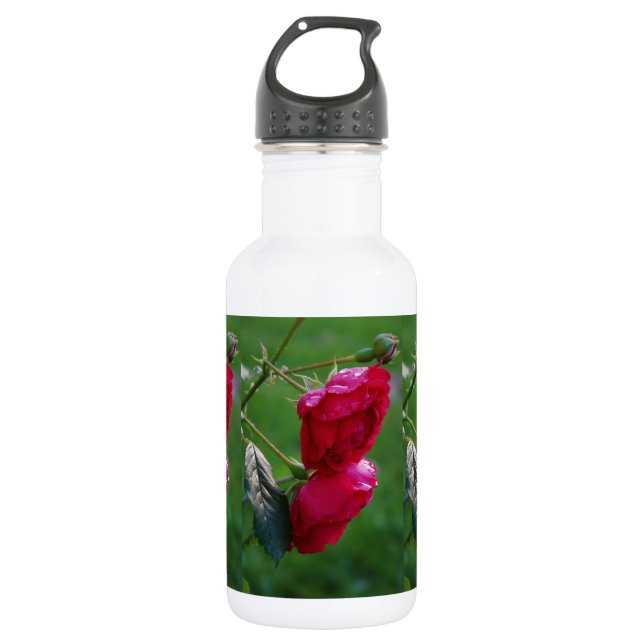 Tropfen des Regens Edelstahlflasche (Vorderseite)