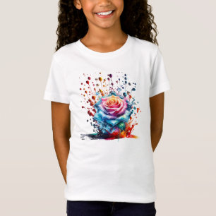 TROPFEN DROP ICE ROSE STYLIERT DURCH ECHTES SHIRT