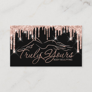 Tropfen für den Glitzer von Beauty-Logos für den Visitenkarte