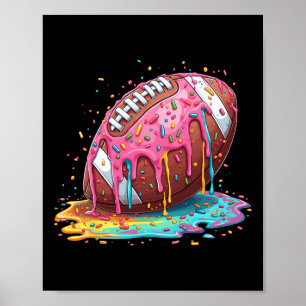 Tropfen für Lineman Wr Qb Rb Eiscreme Sprung Poster