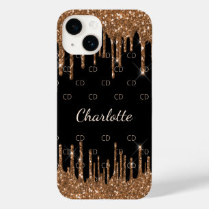 Tropfen für Schwarzes Gold, elegant Case-Mate iPhone 14 Hülle
