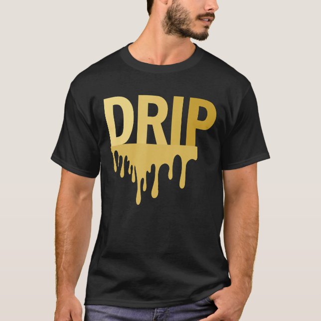 Tropfen Golden T-Shirt (Vorderseite)