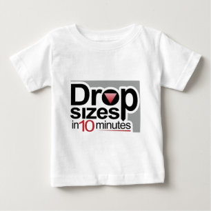 Tropfen-Größen in 10 Minuten Baby T-shirt