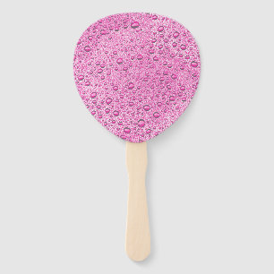 Tropfen heißrosa Wasser Fächer