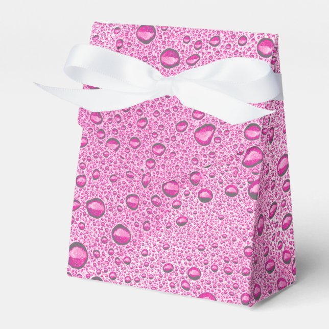 Tropfen heißrosa Wasser Geschenkschachtel (Vorderseite)