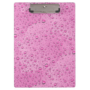 Tropfen heißrosa Wasser Klemmbrett