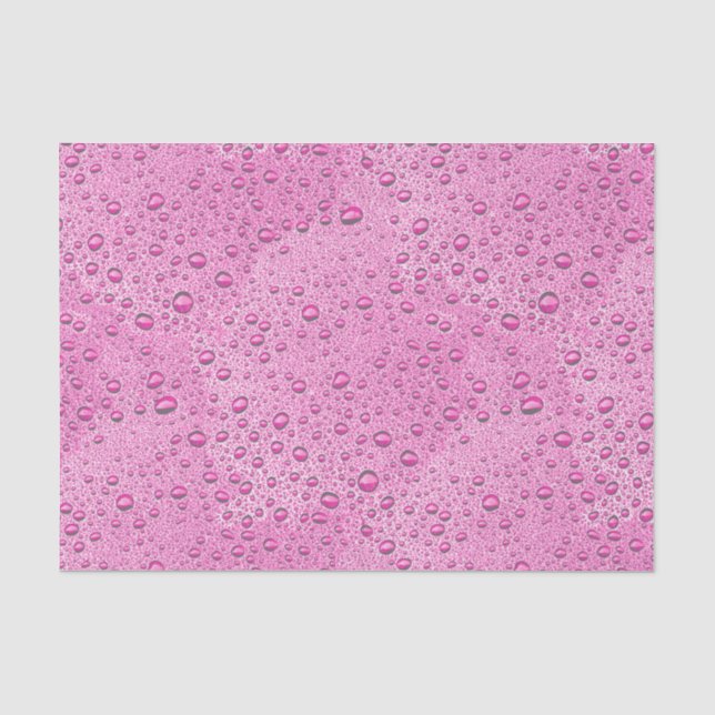 Tropfen heißrosa Wasser Seidenpapier (Vorderseite)