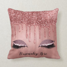 Tropfen in Rose Gold Glitzer Pink Tropfen Lashes