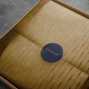 Tropfen-Kraftpapier-Goldnatürliche Streifen-Linie Geschenkpapier
