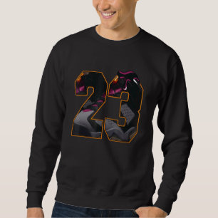 Tropfen Nr. 23 Retro Bordeaux 6s Matching Sweatshirt