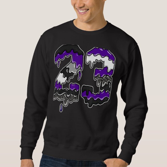 Tropfen Nummer 23 Dark Iris 3s Matching Sweatshirt (Vorderseite)