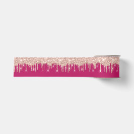 Tropfen Royal Rose Gold Fuchsia Pink Spark Ripsband