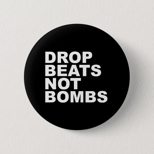 Tropfen schlägt nicht Bomben Button (Vorderseite)