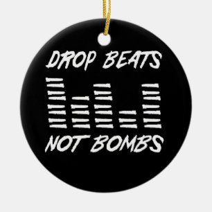 Tropfen schlägt nicht Bomben Keramik Ornament