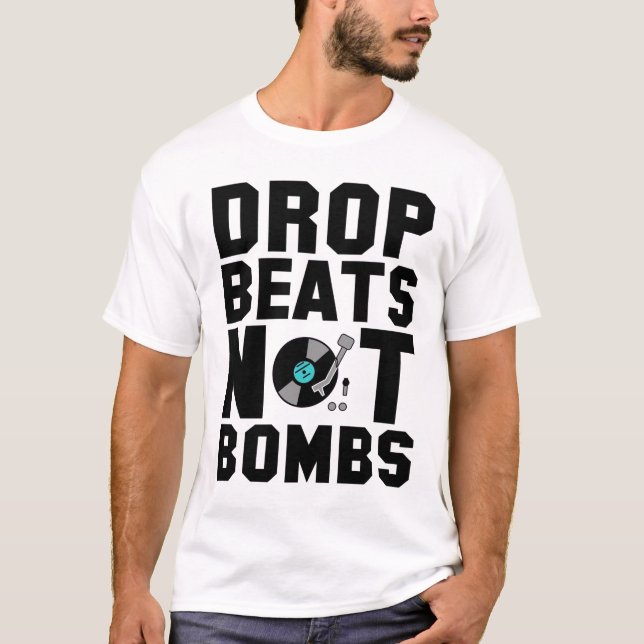 Tropfen schlägt nicht Bomben T-Shirt (Vorderseite)