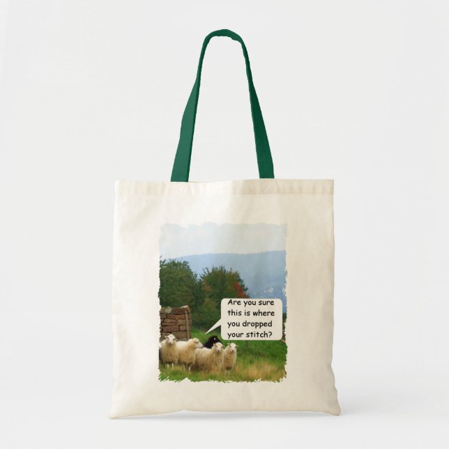 Tropfen-Stich-Schaf-Taschen-Tasche Tragetasche (Vorne)
