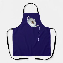 Tropfen Tropfen Teapot DBlue Schürze