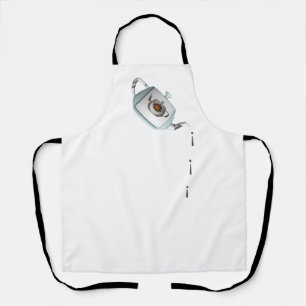 Tropfen Tropfen Teapot White Schürze
