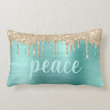 Tropfen von Aquamarinen WeihnachtsGlitzer Metallic