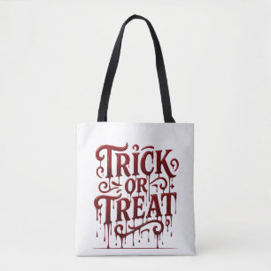 Tropfend rote Trick-or-Treat-Tasche Tasche
