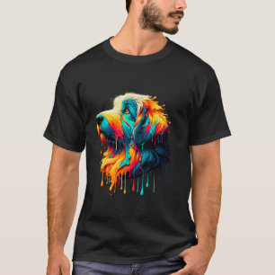 Tropfende Kunst-Polnischer Niederungshund-Politur T-Shirt
