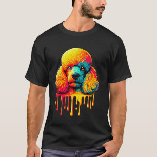 Tropfende Malerei Kunst Pudel Pudel T-Shirt