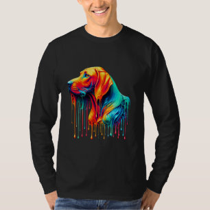 Tropfende Malerei Kunst Rhodesian Ridgeback Ridgeb T-Shirt