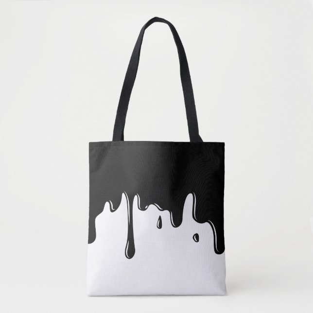 Tropfende schwarze Schlamm-Taschen-Tasche Tasche (Vorderseite)