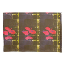 "Tropfenden Petalen" (Standard) Paar Pillowcases Kissenbezug
