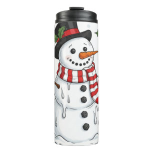 Tropfender Schneemann Spaß Thermosbecher
