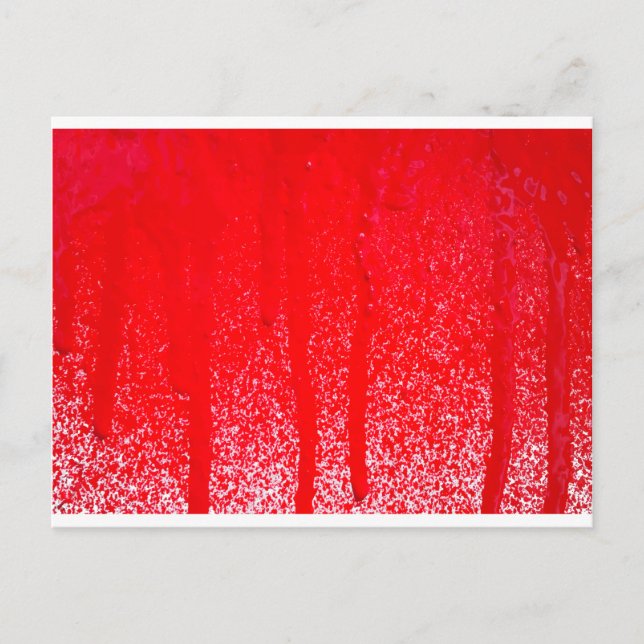 tropfendes Blut Postkarte (Vorderseite)
