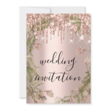 Tropfens Rose Gold Wedding Bridal Glitzer Florals