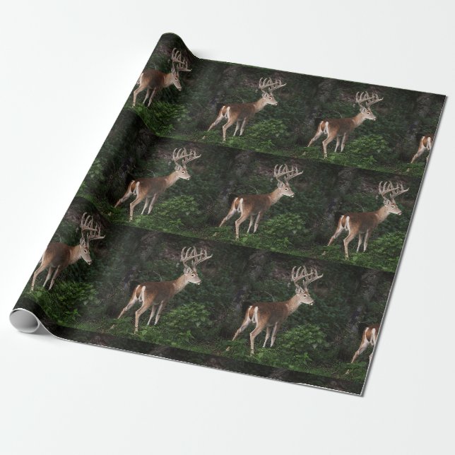 Tropfenweißer Schwanz in Velvet Geschenkpapier (Ungerollt)