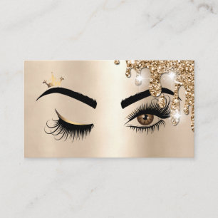Tropfgold Makeup Wink Augapfel Salon Lash Visitenkarte