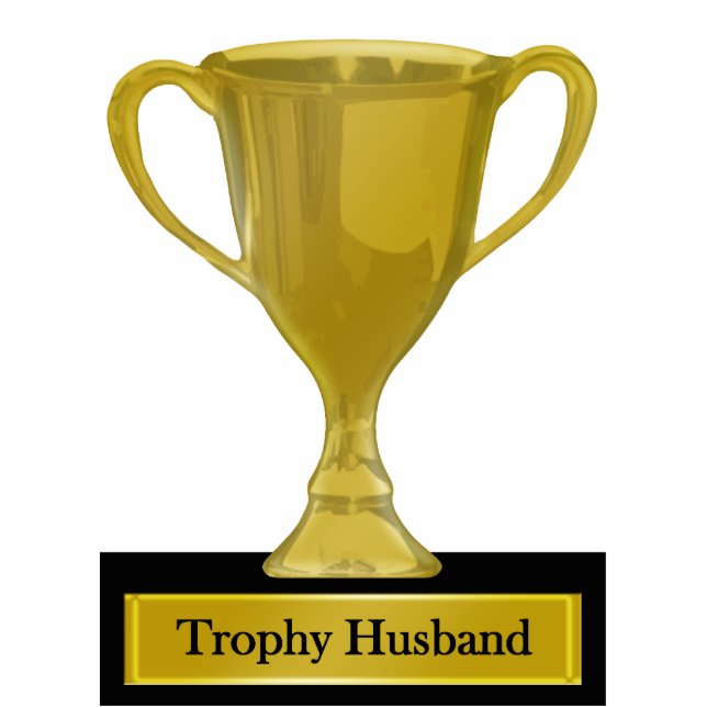 Trophäe-Ehemann-Preis Freistehende Fotoskulptur (Vorne)