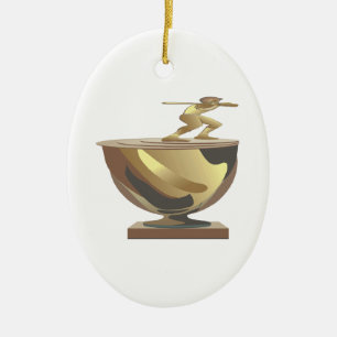 Trophäe Keramikornament