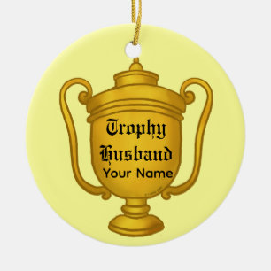Trophäen-Ehemann Keramik Ornament