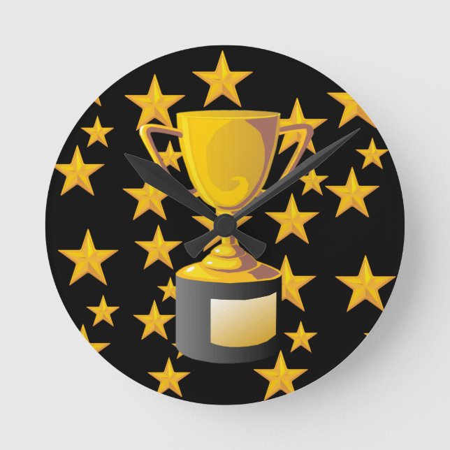 TROPHÄEN RUNDE WANDUHR (Vorderseite)