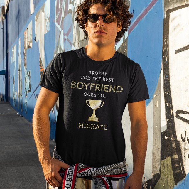 Trophée Best Boyfriend T-Shirt (Créateur téléchargé)