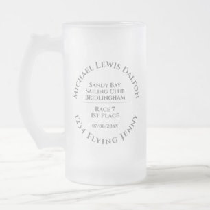 Trophée du club nautique Verre givré Beer Mug