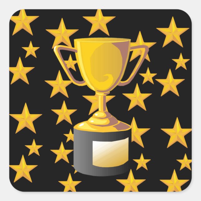 TROPHIES QUADRATISCHER AUFKLEBER (Vorderseite)