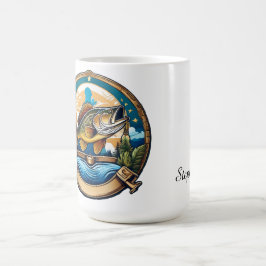 Trophy-Barsch springt zum Abendessen Kaffeetasse