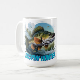 Trophy Bass Hunter Customizable Kaffeetasse