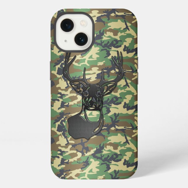 Trophy Buck Deer - Camouflage iPhone Hülle (Rückseite)