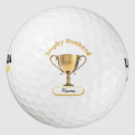 Trophy Cup für eine Trophäe 'Husband'. Golfball