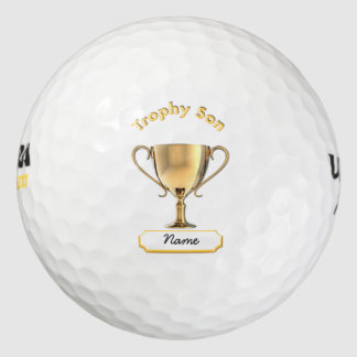 Trophy Cup für eine Trophäe 'Son'. Golfball