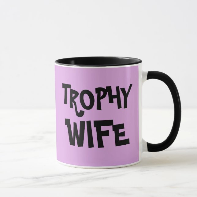 TROPHY EHEFRAU Hochzeitsgeschenk KAFFEE TASSE (Rechts)