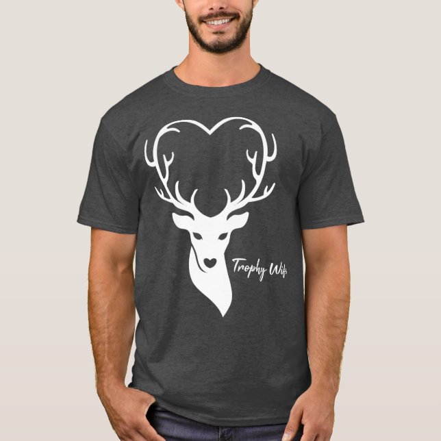 Trophy Ehefrau Jäger Ehefrau Jagen T-Shirt (Vorderseite)