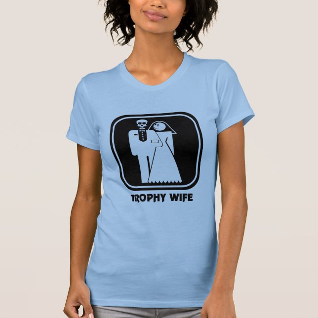 Trophy Ehefrau Junggeselinnen-Abschied Gift T - Sh T-Shirt (Vorderseite)